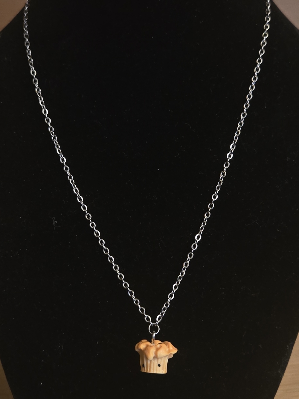 Cupcake Charm Necklace - Handcrafted